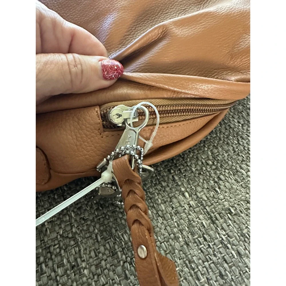 Concealed Carry Woolstenhulme Designer Bags Brown Leather Hobo Shoulder Bag NWOT